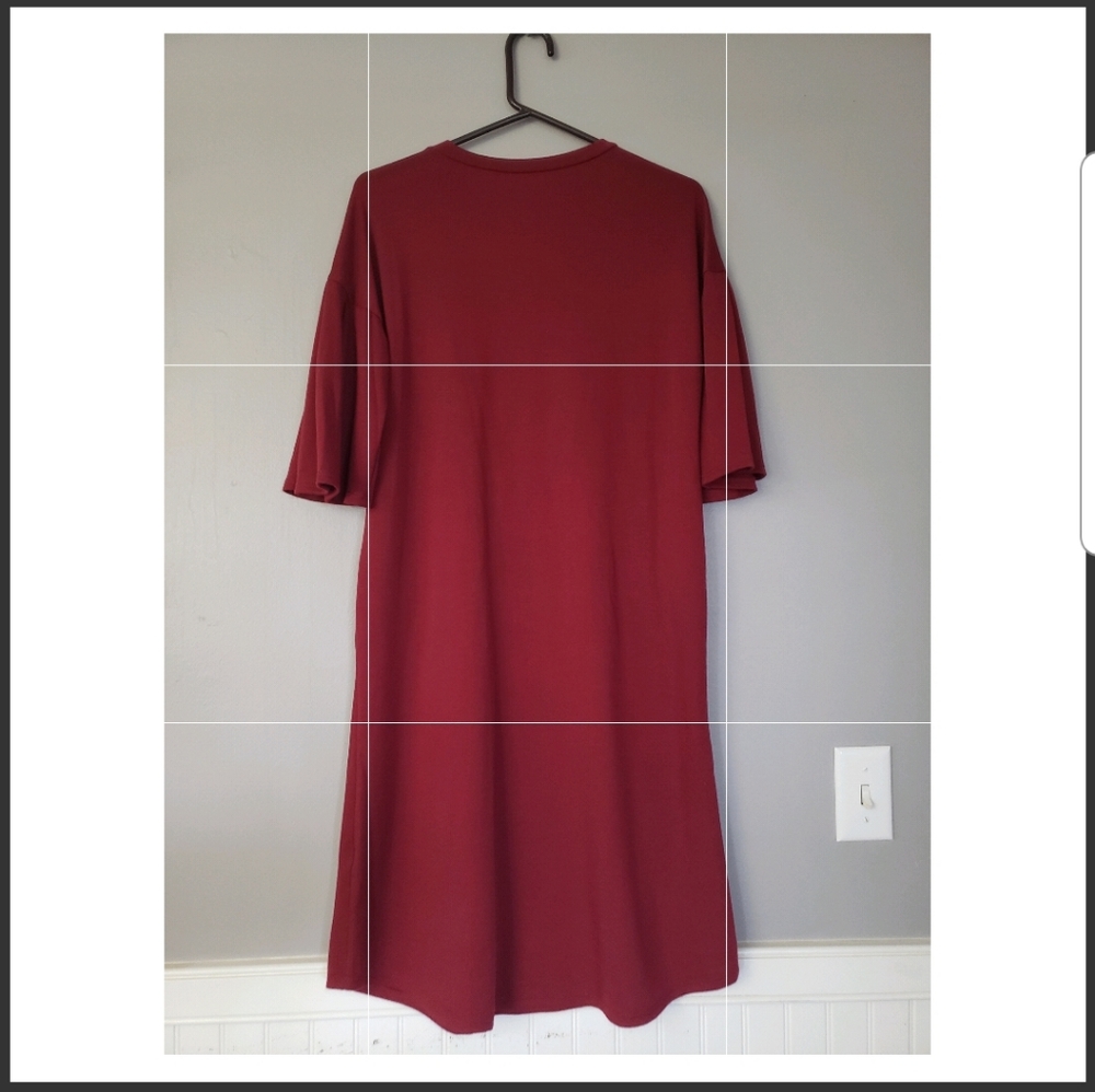 Wine Knit Dress Tunic